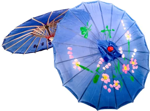 Miniatura 2 de TJ Global Paquete de 2 paraguas chino japonés de 33 pulgadas para bodas, fotografías, disfraces, cosplay, decoración y otros eventos, 2 paraguas