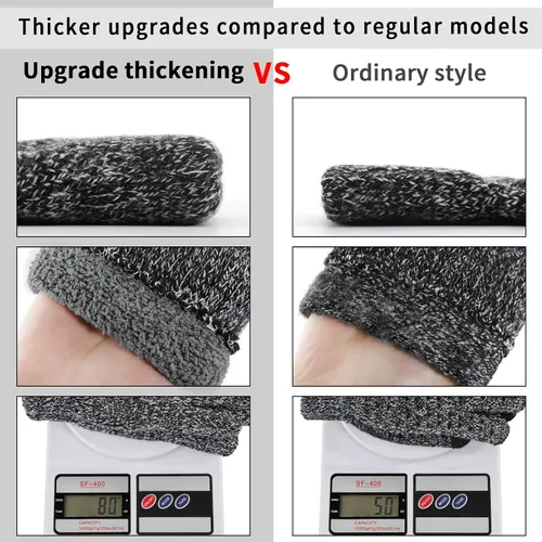 Miniatura 9 de Achiou Guantes de invierno para hombres y mujeres, guantes para pantalla táctil, gel de silicona antideslizante grueso mejorado, forro térmico
