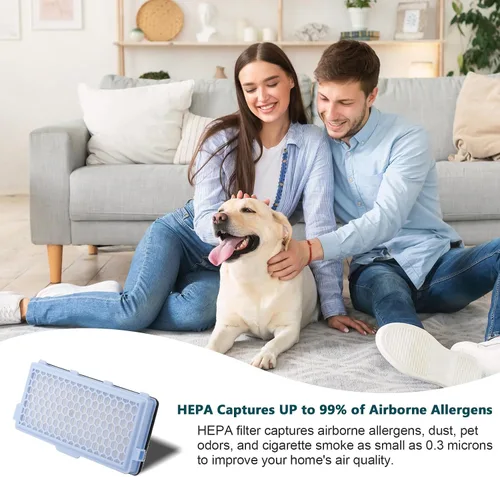Miniatura 6 de Paquete de 1 cartucho de filtro SF-HA 50 HEPA AirClean compatible con accesorios de aspiradora Miele S4, S5, S6, S8