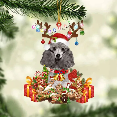 Miniatura 52 de Nazenti Adorno de Navidad personalizado de reno de Alaskan Malamute – Adorno de perro personalizado para amantes de las mascotas, acrílico plano
