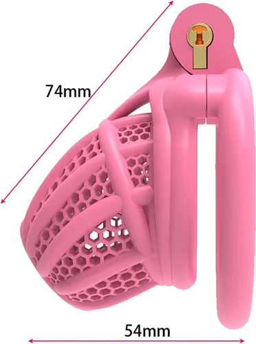 Miniatura 2 de Jaula de castidad para hombre, dispositivos de castidad masculina, jaula de pene pequeña para hombres, jaula de castidad plana BDSM Cage F001