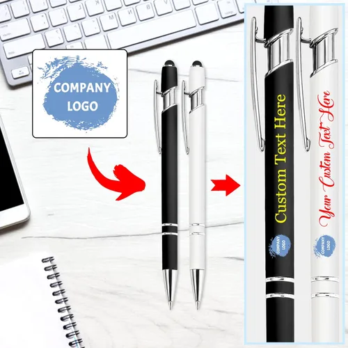 Miniatura 4 de Bolígrafo personalizado con nombre, bolígrafo personalizado, logotipo, tinta negra suave, regalo personalizado para mujeres, hombres, negocios