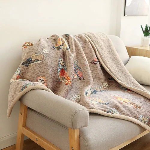 Miniatura 26 de UKELER - Manta Boho Sherpa 60" x 50" - Mantas de franela suaves y esponjosas para cama/sofá/oficina/camping A-bohemio