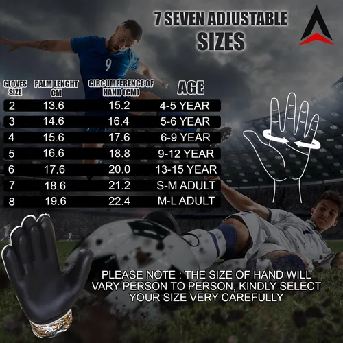 Miniatura 7 de AlphaSports Guantes de portero de fútbol para niños, jóvenes y adultos, guantes de portero de fútbol con palma de látex de 0.157 in y doble