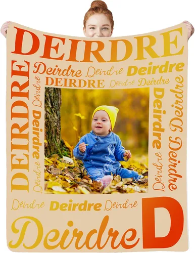 Miniatura 18 de Manta personalizada con nombre para bebés, niños y niñas, mantas de bebé personalizadas con nombre para adultos y niños, manta personalizada