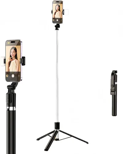 Miniatura 11 de Mini Selfie Stick Tripod, 4" Pocket-Sized Selfie Stick with Bluetooth Remote, 4-Leg Reinforced Stand, 360° Rotation, 3.8 oz Lightweight for