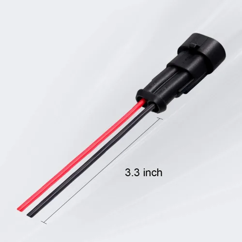 Miniatura 4 de Conector de 2 pines (kit de 6), conectores eléctricos automotrices de 18 AWG, conectores de cable impermeables, conectores eléctricos de 2 pines