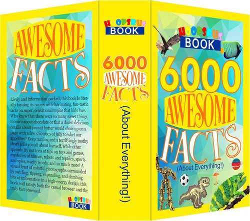 Miniatura 5 de Caja fuerte con libro de 6000 datos impresionantes con páginas reales, divertido libro de diversión con cerradura de combinación de 3 dígitos