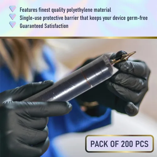 Miniatura 6 de BRAWNA Paquete de 440 cubiertas inalámbricas para bolígrafo de máquina PMU - Cubierta de máquina de microagujas - Suministros de PMU - Color - Rosa