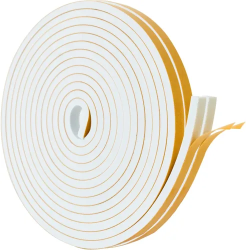 Burlete de espuma de alta densidad para sellar puerta, rollo de cinta aislante para marco de puerta, ventana, aire acondicionado | Burlete de Blanco