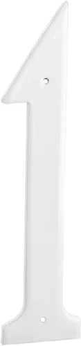 Montague Metal Products CSHN-4-1-W - Placa de aluminio para exteriores, pequeña, color blanco