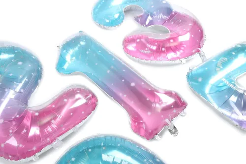 Miniatura 4 de Globos de 34 pulgadas con el número 5, globos de aluminio de Mylar para helio, globos digitales de helio, boda, despedida de soltera, aniversario
