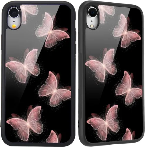 Miniatura 24 de Compatible con iPhone 7/8/SE 2020, cubierta trasera dura con patrón de arte divertido azul divertido lindo para mujeres y niños