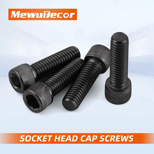 Miniatura 3 de Tornillos de cabeza hueca M6 x 0.787 in (0.315 in a 3.937 in disponibles), acero aleado grado 12.9 óxido negro, unidad de enchufe Allen, rosca