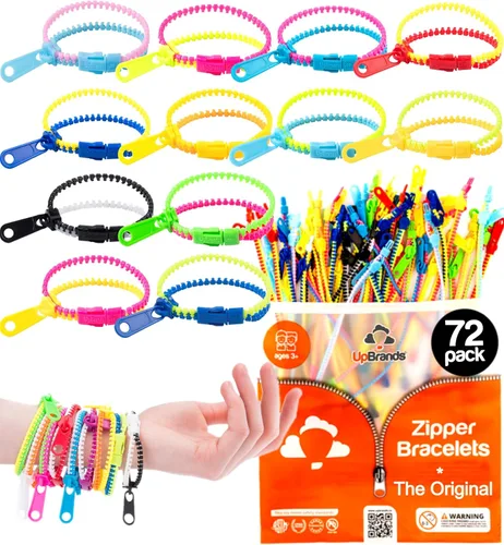 Miniatura 15 de UpBrands Classroom Regalos de San Valentín para niños, pulseras de cremallera de 7 1/2 pulgadas, juguetes de inquietud, huevos de Pascua, bolsas