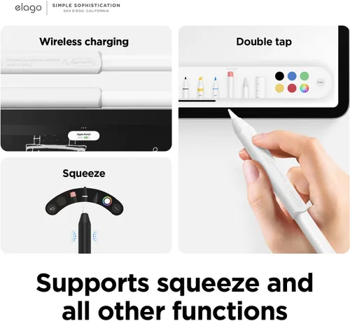 Miniatura 4 de elago Grip [2 unidades] Compatible con Apple Pencil Pro, Apple Pencil de 1ª generación, Apple Pencil de 2ª generación y Apple Pencil USB-C