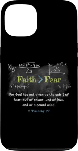 Miniatura 7 de Faith > Fear 2 Timothy 1:7 Christian Verse Math Equation Case for iPhone 17