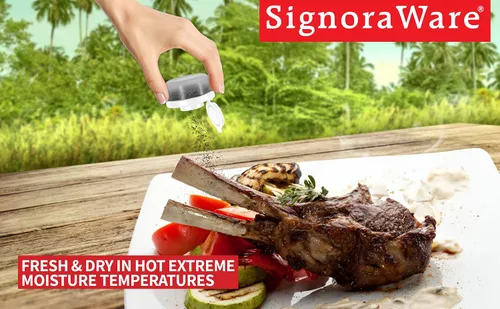 Miniatura 3 de SIGNORAWARE - Juego de 2 saleros y pimenteros pequeños a prueba de humedad, para ir de campamento, picnic, al aire libre, cocina, loncheras, juego