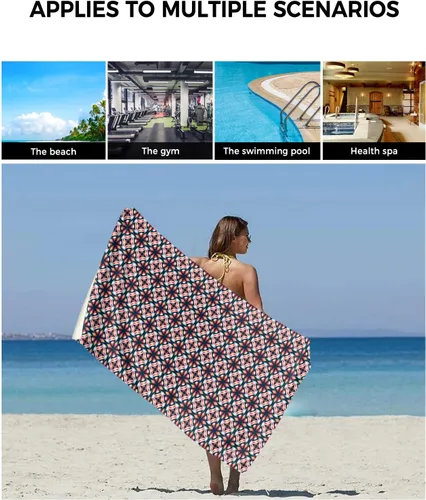 Miniatura 6 de Abstract Bath Towels for Bathroom Set - Luxury Towels Gifts for Women,Quick Dry Beach Kitchen Hand Hair Face Yoga Workout Gym Towel and Dish