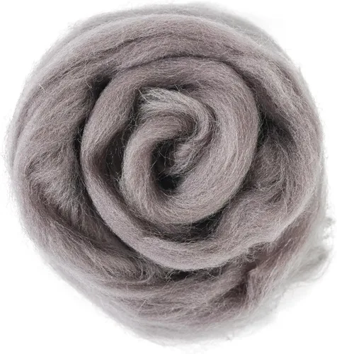 Miniatura 99 de 24 tipos de lana rosa, 4.23 oz (120 g), adecuado para fieltro húmedo y fieltro de aguja de telas hiladas de lana. Un paquete de prueba está Tonos