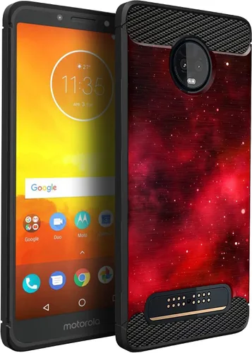 Miniatura 29 de CasesOnDeck Funda compatible con [Motorola Moto Z3 Play Moto Z3] Moto Z3 Design, funda delgada negra flexible y elegante protección contra golpes