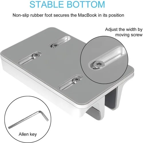 Miniatura 7 de JARLINK Paquete de soporte vertical para laptop con (versión mejorada) soporte vertical para laptop, soporte de escritorio ajustable para laptop