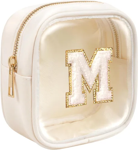 Miniatura 39 de KOTORA Bolsa de Maquillaje Inicial, Bolsa de Viaje de Artículos de Aseo, Bolsa de Maquillaje Transparente, Bolsas de Cosméticos Organizadoras