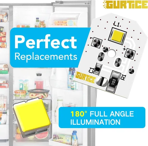 Miniatura 2 de Luz LED WR55X11132 WR55X25754 mejorada para refrigerador GE reemplazar WR55X30602 WR55X26486 PS4704284 3033142 EAP12172918 AP6261806
