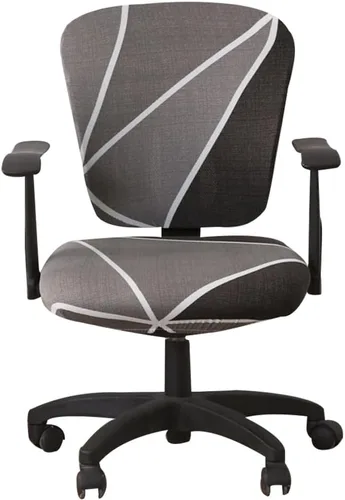 Miniatura 14 de Jinzio Funda para silla de oficina de computadora, tela protectora dividida y elástica, de poliéster, universal, para escritorio, para silla