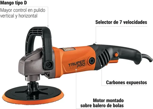 Miniatura 2 de TRUPER CARB-DETA-A Cepillos de carbón de repuesto para destornillador de yeso de servicio medio de 700 W
