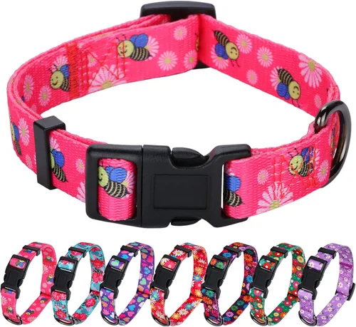 Miniatura 9 de Collar de perro con estampado de vaca, patrón animal para perros, blanco y negro, pequeño B_Estampado De Vaca