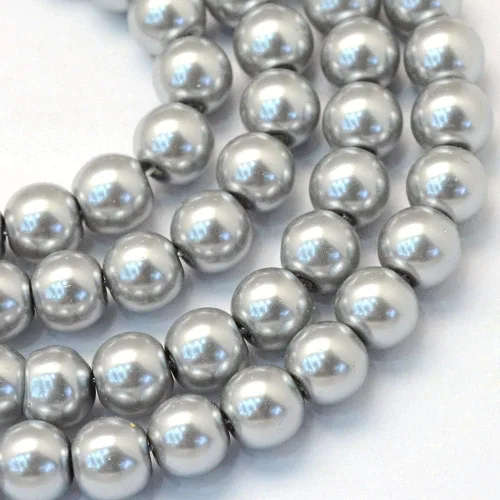 Miniatura 11 de KISSITTY 105 unidades/hebra 5/16 pulgadas aguamarina satinado brillo cristal redondo perla espaciador cuentas sueltas 0.315 in cuentas sueltas