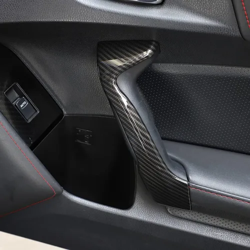 Miniatura 4 de igersaw Manijas interiores de fibra de carbono para decoración interior Subaru BRZ Toyota 86 2013-2020 accesorios de automóvil (fibra de carbono)