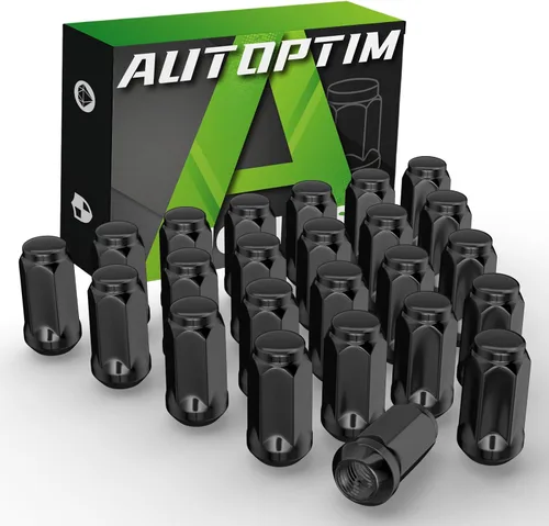Miniatura 13 de AUTOPTIM Tuercas negras 9/16-18 – Reemplazo para Dodge Ram 1500 2002-2010, Dodge Durango 2004-2009, 20 piezas de altura de 1.54 pulgadas, hexagonal