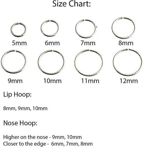 Miniatura 26 de Aretes de aro dorados y plateados para cartílago, nariz, tabique, oreja, hélix, tragus, joyería para mujer, hipoalergénicos, pequeños aros