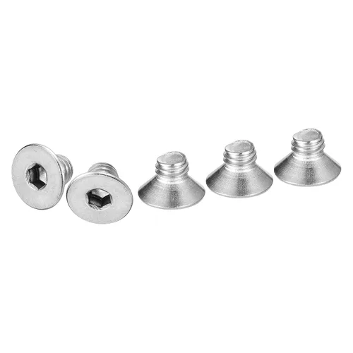Miniatura 21 de DTGN Tornillos de cabeza plana M3-0.020 x 1.378 in, paquete de 50 tornillos de cabeza plana de acero inoxidable 304, rosca completa, pernos