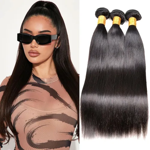 Miniatura 73 de Paquetes de cabello afro rizado y kinky, extensiones de cabello humano de 8 pulgadas, tejido rizado sin procesar, doble entretejido, virgen