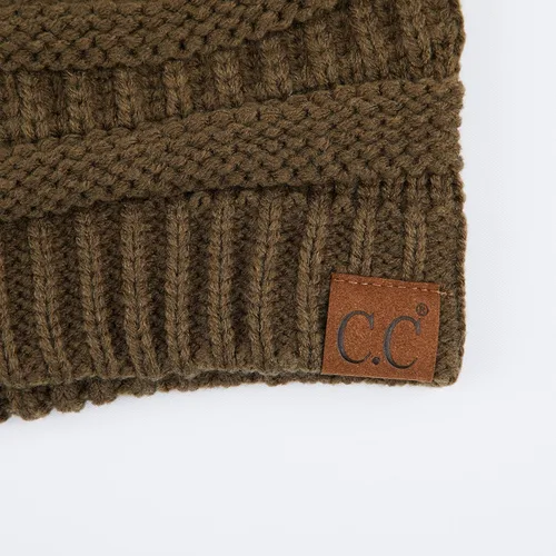 Miniatura 392 de C.C Trendy Warm Chunky Soft Stretch Cable Knit Beanie