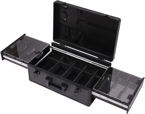 Caja de peluquería profesional para peluquería Herramientas de corte de cabello, caja de almacenamiento para peluquero, estuche de transporte para