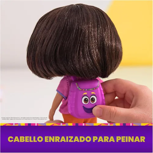 Miniatura 7 de Dora, Best Friends DORA & Boots Set, muñeca de 6 pulgadas con ropa, mochila y botas figura de juguete, juguetes para niños para niñas y niños a