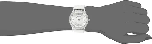 Miniatura 2 de XOXO XO8039 - Reloj con correa de goma de silicona blanca con baches para mujer, Blanco, Movimiento de cuarzo