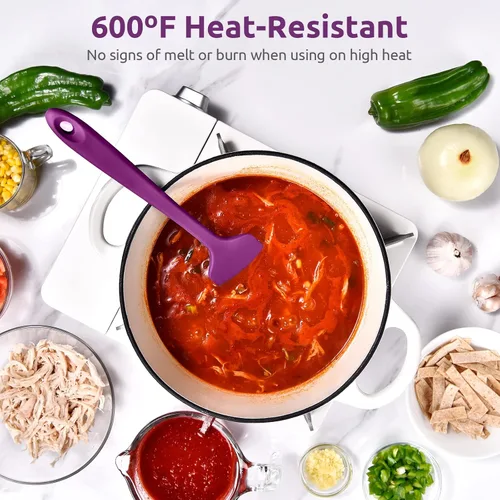 Miniatura 3 de Espátula grande de silicona resistente al calor: U-Taste 600ºF de alto calor, flexible, 11.38 pulgadas, mezcla de silicona, agitación, cocción