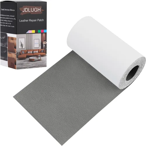 Miniatura 13 de JDLUGH - Kit de cinta de reparación de piel, 15 x 60 pulgadas, marrón oscuro 2.0 Autoadhesivo, para sofá, asiento de coche, silla de oficina