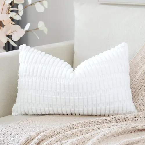 Miniatura 51 de OTOSTAR Fundas de Almohada Decorativas de Pana de 16 x 24 Pulgadas Súper Suaves Bohemias a Rayas Rectangulares Fundas de Cojín Modernas para Sofá