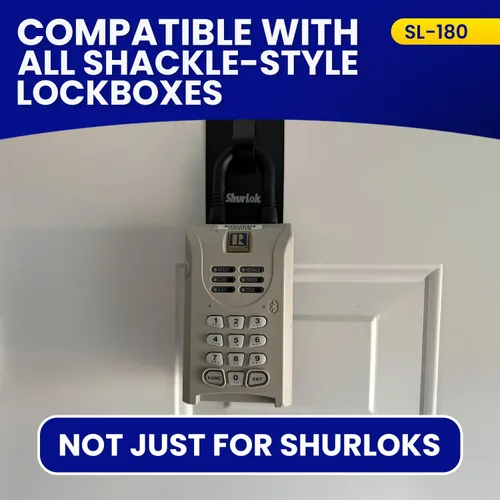 Miniatura 5 de ShurLok SL-180 Caja de seguridad sobre puerta soporta, color negro