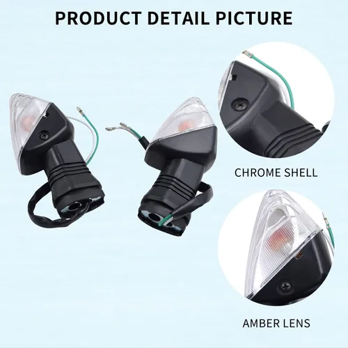 Miniatura 3 de AHL Luz indicadora de giro delantera o trasera para KAWASAKI NINJA ZX-6RR 2003 2004 2005 2006/Z1000 Z 1000 2007 2008 2009/Z750 Z 750 2007-2009/Z750S