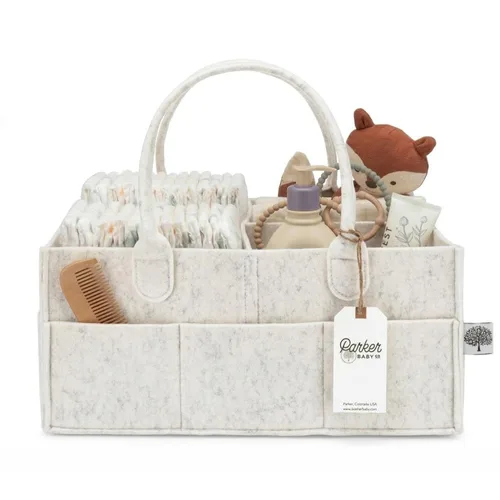 Miniatura 14 de Parker Baby Co.: organizador de pañales para bebé, contenedor para dormitorio de bebé, organizador de automóvil para pañales y toallitas para bebés