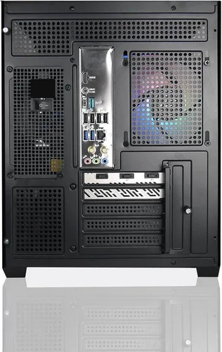 Miniatura 4 de Hellfire Gaming PC AMD Ryzen 5 9600X; Radeon RX 9060 XT 16GB VRAM; 32GB DDR RAM; 1 TB NVME M.2 SSD; enfriador líquido AIO de 14.173 in; ventiladores
