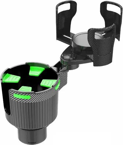 Miniatura 7 de Portavasos grande con soporte para teléfono para tu coche, con revestimiento de goma, base giratoria que sostiene de forma segura la botella de agua