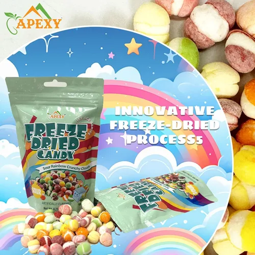 Miniatura 3 de Apexy Caramelos liofilizados – Caramelos de arco iris liofilizados de sabor surtido – Deshidratados, crujientes, coloridos golosinas y aperitivos